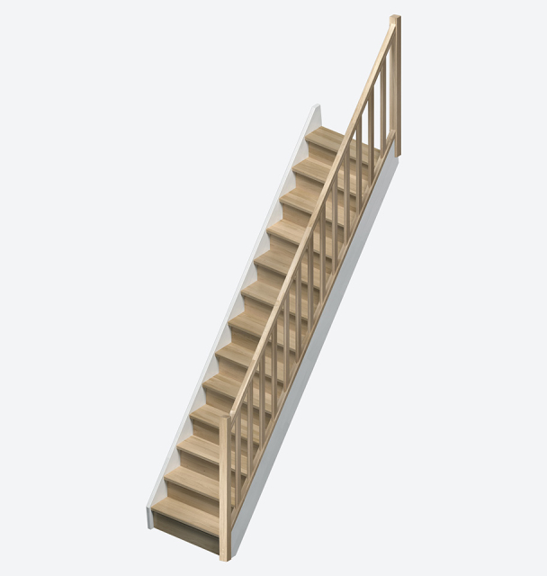Scala in legno HELSINKI White