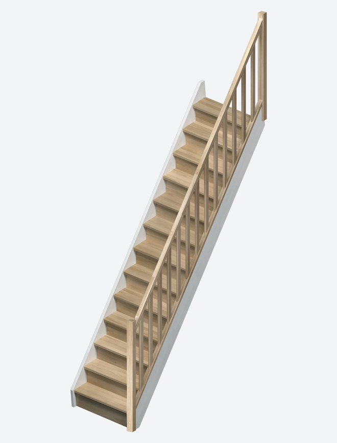 Scala in legno HELSINKI White