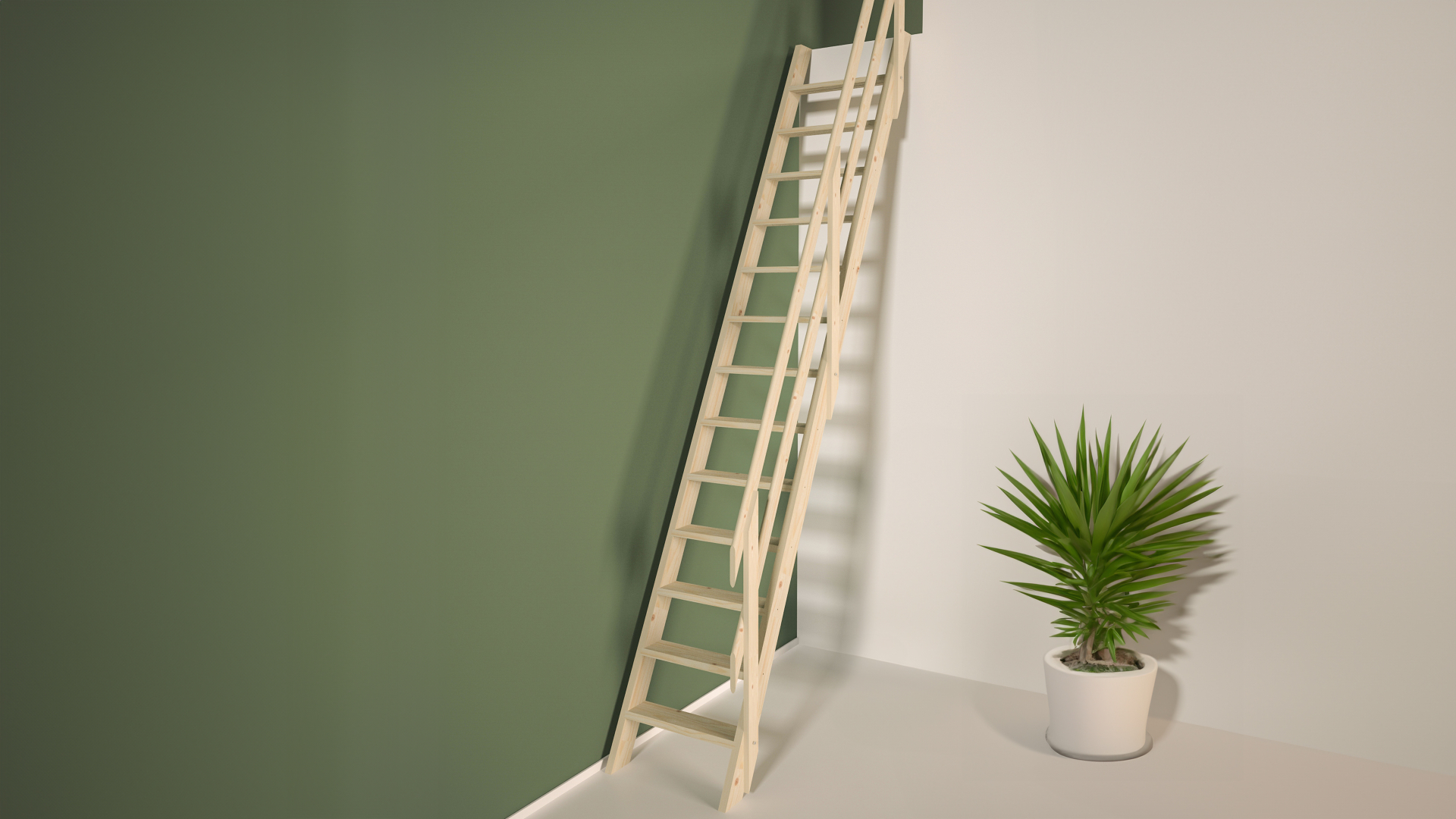 Mezzanine’s ladder in kit - COTTAGE PREMIUM