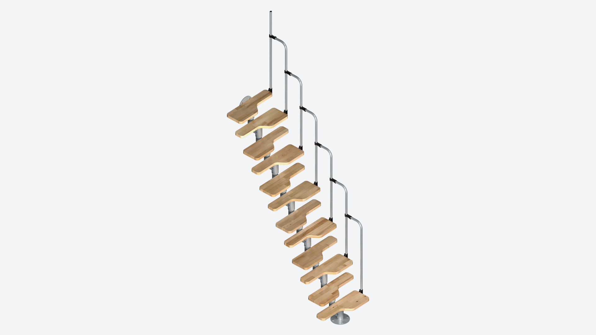 Stair in kit HOUSTON Black