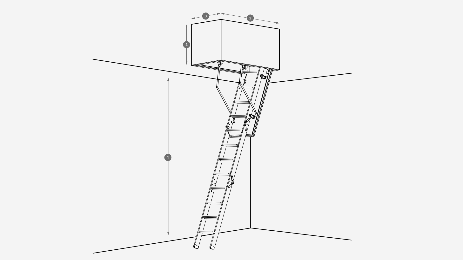 Scala retrattile REI 45 comfort - Su misura 