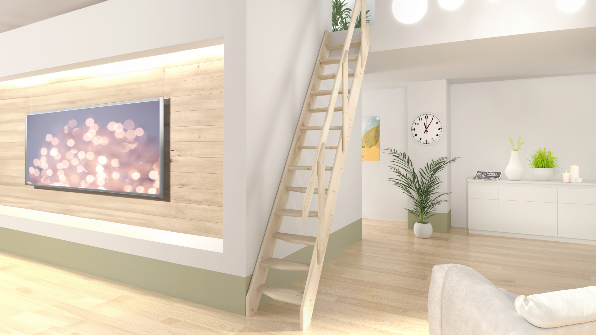 Staircase KYOTO spruce
