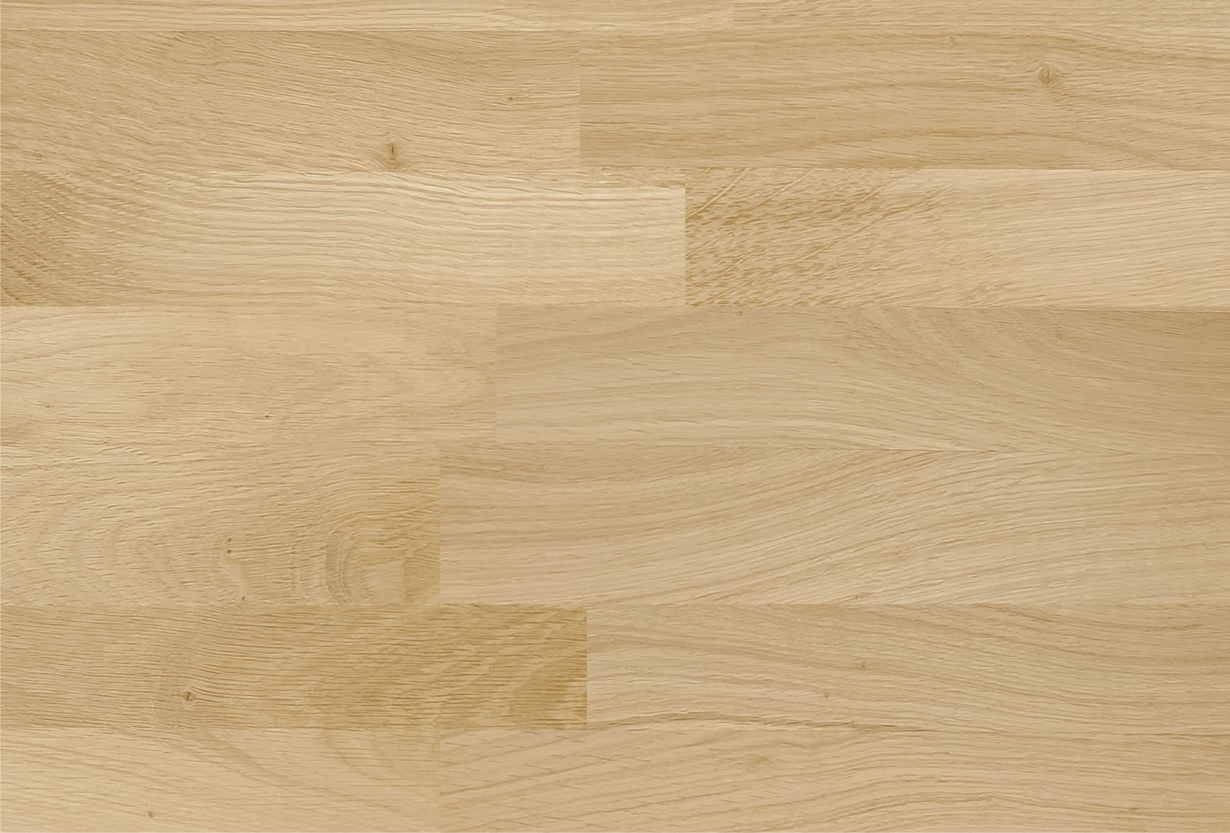 Immagine di un pannello in legno di rovere stratificato con giunzioni a tenone e mortasa etichettato "Trend", che mostra un motivo in stile blocco con uno spessore di 30 e 38 mm.
