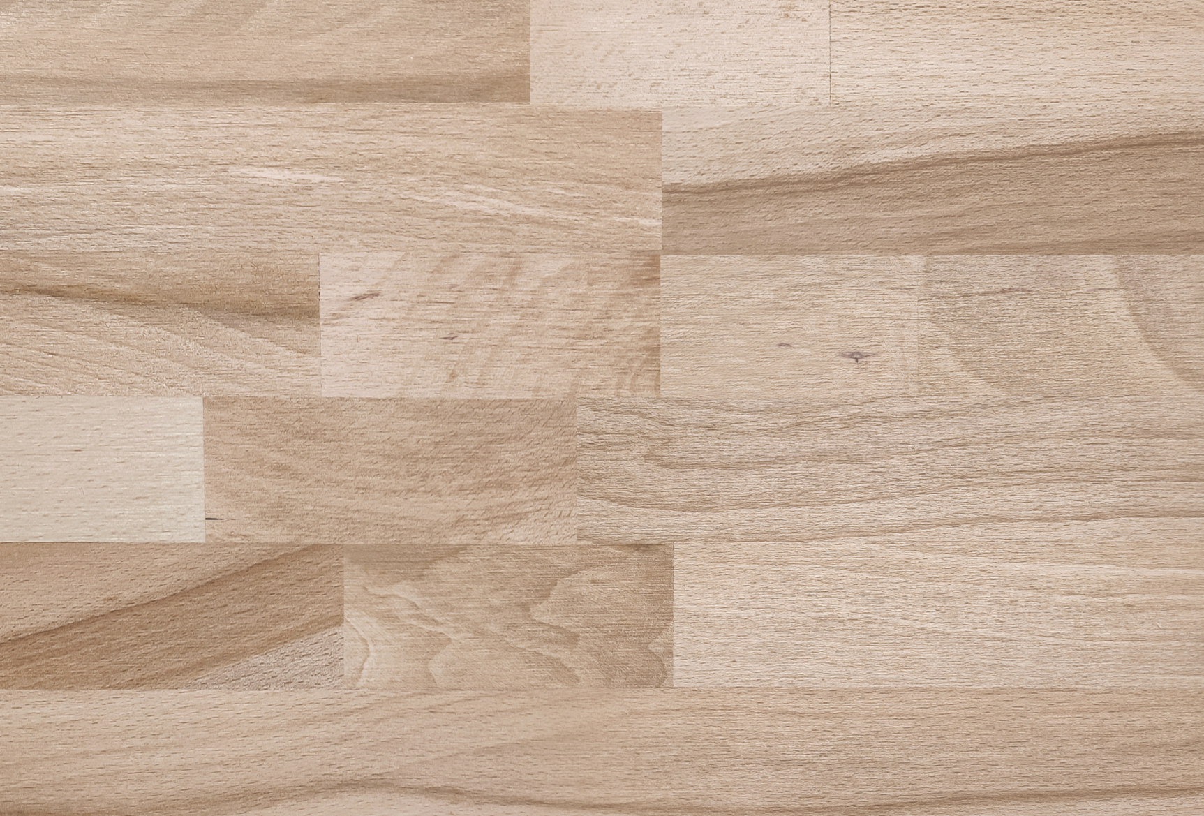 Immagine di un pannello in legno di faggio stratificato con giunzioni a tenone e mortasa etichettato "Trend", con un design distintivo in stile blocco e uno spessore di 30 e 38 mm.