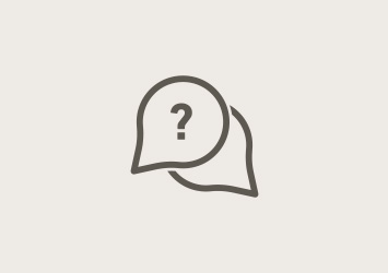 Illustrazione di un fumetto con un punto interrogativo, che rappresenta un’opzione di contatto.